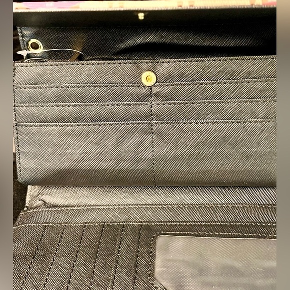 AR New York Painted Billfold Wallet Brand New w Tags Floral Compartments Gift - Picture 3 of 17